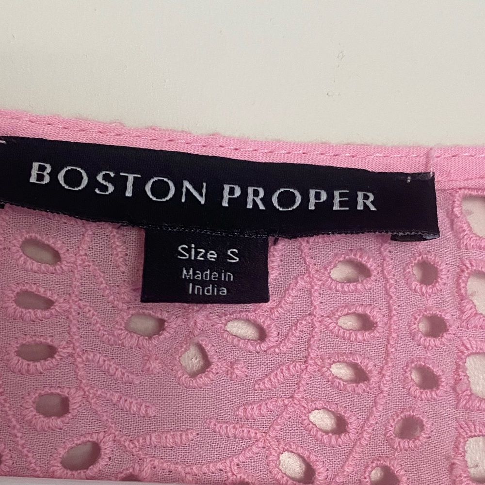 Boston Proper Pink Eyelet Dress‎ - Picture 10 of 12